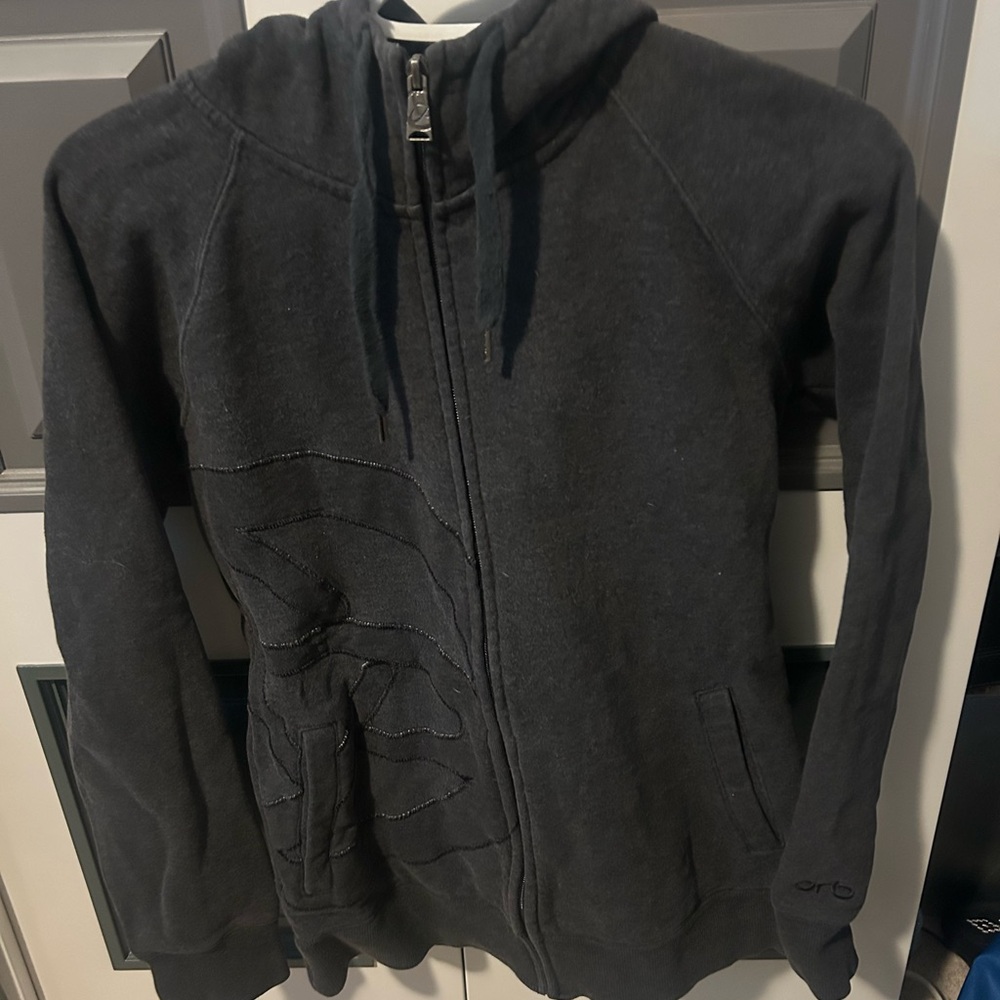 Women's Dark Gray Hoodie Sweater
